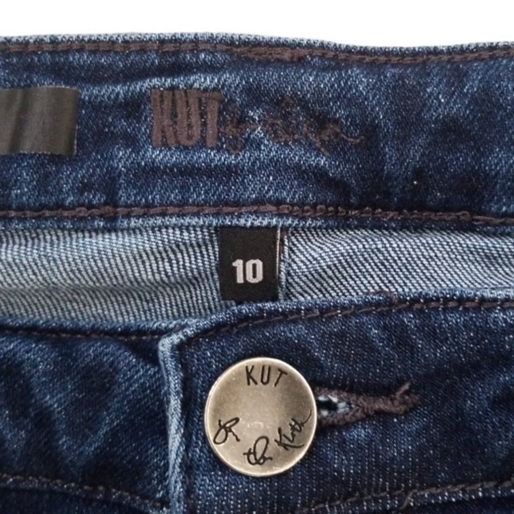 Kut from the Kloth Women's Stretch Boyfriend Tapered Leg Jeans Sz. 10 - Picture 5 of 13